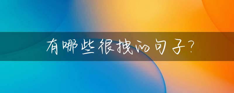有哪些很拽的句子?_有哪些很拽的句子搞笑